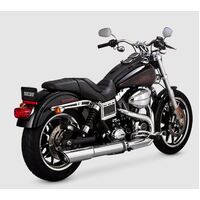 Vance & Hines Twin Slash 2-1 Slip On Dyna Mufflers Switchback/Low Rider 2012-17