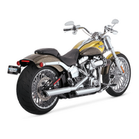 Vance  and Hines  Twin Slash 3In Slip-On Exhaust Muffler  Softail 18-22 (Exc Fxfb/Flde/Flhc-All)