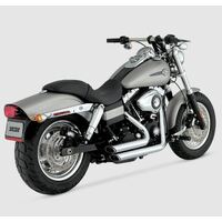 V&H Shortshots Staggered Motorcycle Exhaust All Dyna 2006-2011