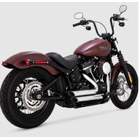 Vance & Hines Shortshots Staggered Softail (Exc Fatboy/Breakout) 2018-20 - Chrome