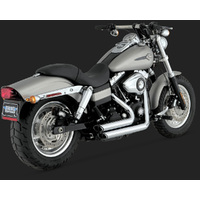 Vance & Hines PCX Chrome Shortshots Staggered For Harley Dyna (All) 06-11 
