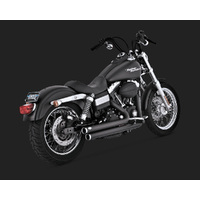 Vance & Hines Bigshots Staggered Exhaust Black Dyna 2006-17 (Excludes Switchback)