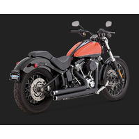 Vance & Hines Bigshot Staggered Pcx Black Softail 86-17 (Excl Rocker/CVO 09  Fxsb/Fxse)