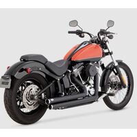 Vance & Hines Bigshot Staggered Softail (Excl Rocker/Cvo 09 & Fxsb/Fxse) 1986-17 - Black