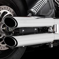 Vance  and Hines  Twin Slash Slip-On Exhaust Muffler s Black Indian Scout 15-18