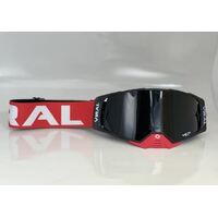 Viral Brand F2 Series Goggles Black Frame, Red Strap, Smoke Lens