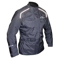 New Rjays Vector Motorcycle Waterproof Jacket - Black 