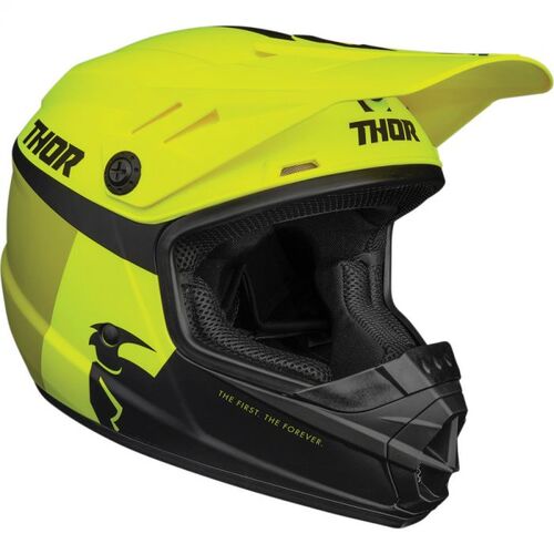 Thor Youth Sector Racer Off Road Motorcycle Helmet - Acid/Lime