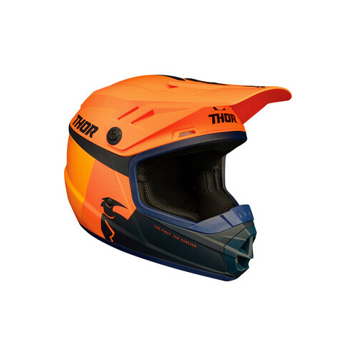 Thor Youth Sector Racer Off Road Motorcycle Helmet - Orange/Midnight