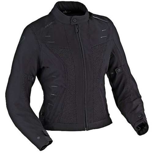 Ixon Womens Rainbow Hp Motorcycle Jacket  XL Black 
