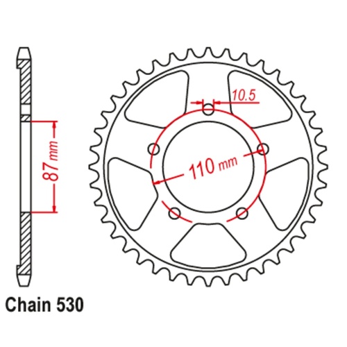 MTX 42T Suzuki Rear Sprocket (829)