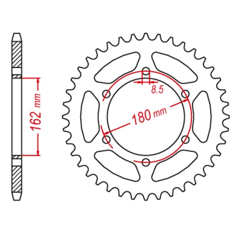 MTX 46T Suzuki Rear Sprocket (1786)