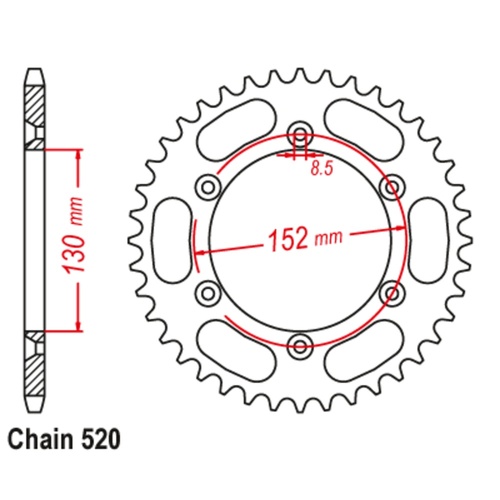 MTX 48T BMW Rear Sprocket (008)