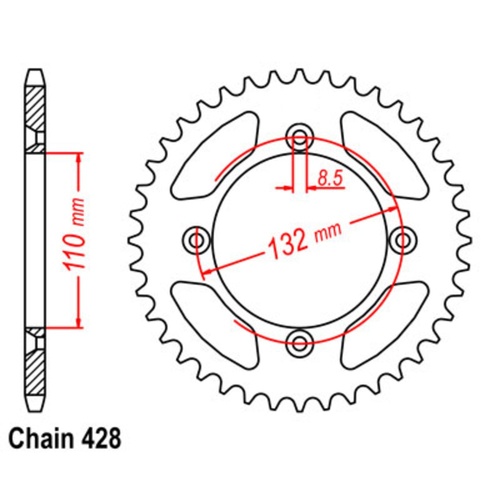 MTX 48T KTM 85 Rear Sprocket (895)