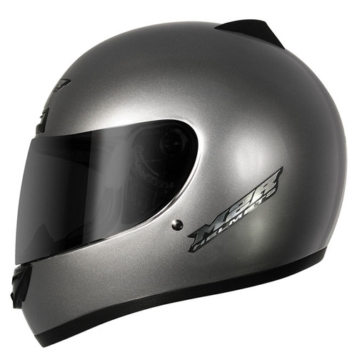 M2R M1 ECE 22.05 Lightweight Motorcycle Road Helmet - Silver XS