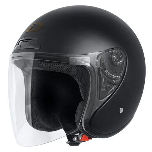 Drihm Manx Ta 316 Open Face Motorcycle Helmet Size:X-Small - Matte Black