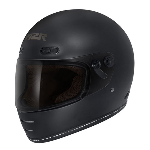 M2R Bolster F-9 Lightweight Motorcycle Road Helmet - Matte Black S