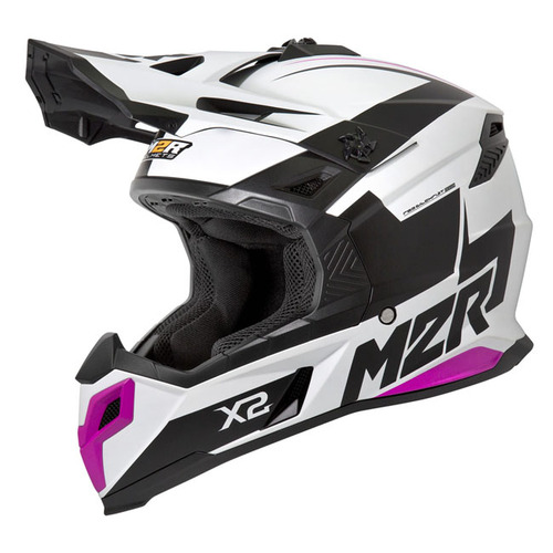 M2R X2 Inverse PC-7F Motorcycle Helmet - Pink