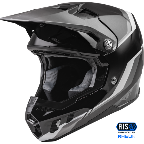  Fly Racing Formula Carbon Driver Motorcycle Helmet - Black/Charcoal/White
