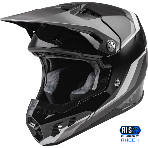  Fly Racing Formula Carbon Driver Motorcycle Helmet - Black/Charcoal/White