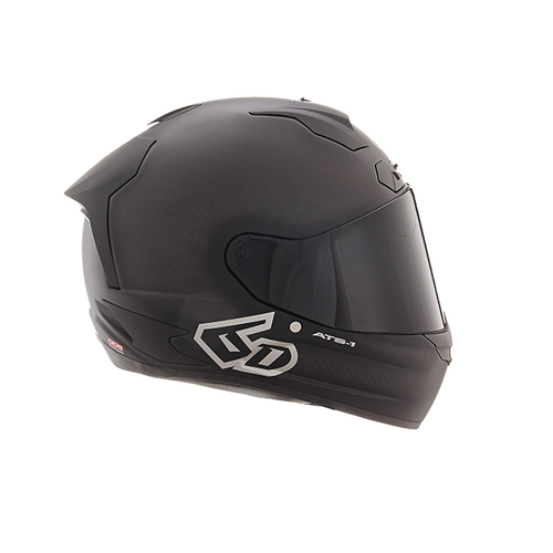 6D ATR-1R Solid Motorcycle Helmet - Matte Black