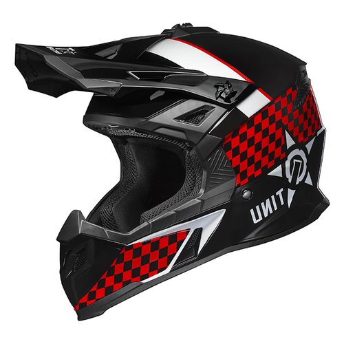 M2R PC-1 Racing Unit X2 Motorcycle Helmet - Gloss Red