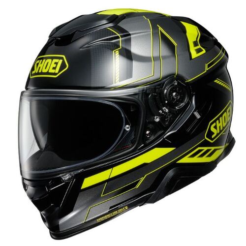 Shoei GT-AIR II Aperture TC-3 Motorcycle Helmet - Silver/Black/Yellow