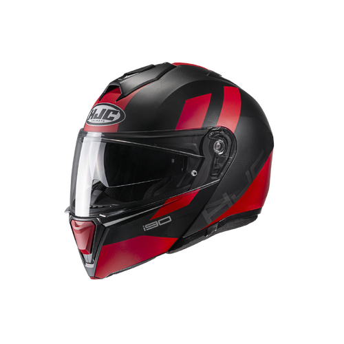 HJC I90 Syrex MC-1SF Motorcycle Helmet - Red/Black