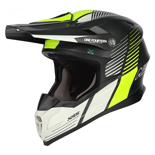 M2R X4.5 Motorcycle Helmet Spectrum PC -3F Hi-Vis/Extra Small