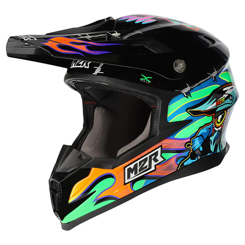 M2R X4.5 Motorcycle Helmet Tdub Insight PC -10/Extra Small