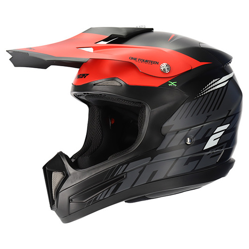 M2R X3 Origin PC-1F Motorcycle Full Face Helmet - Red