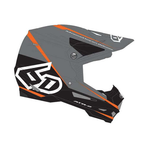 6D ATR-2 Element Motorcycle Helmet - Neon Orange