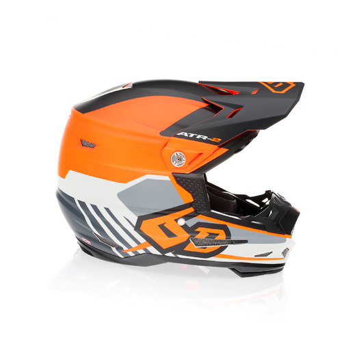 6D ATR -2Y Target Motorcycle Helmet Neon Orange/Ys