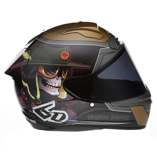 6D ATS -1R Voodoo Motorcycle Helmet Ranger/Xs