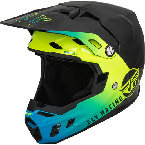 Fly Racing Formula CC Centrum Helmet - Black/Blue/Hi-Viz Yellow