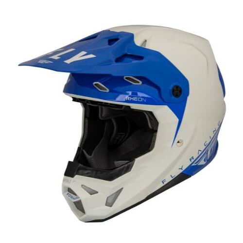 Fly Racing Formula CP Slant Motorcycle Helmet - Grey/Blue