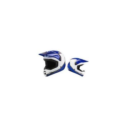 Fly Kinetic Motorcycle Helmet Vision White Blue