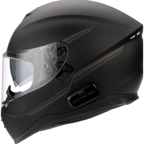 Sena Outride Motorcycle Helmet - Matt Black