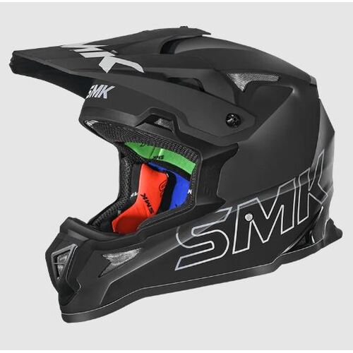 SMK Allterra (MA260) Motorcycle Helmet - Matt Black 