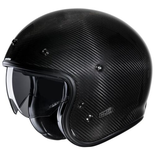 HJC V31 Motorcycle Helmet  Carbon Solid/Small