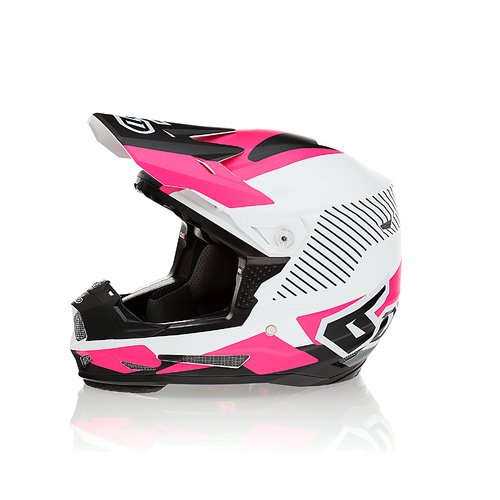6D ATR -2Y Fusion Motorcycle Helmet Neon Pink/Yl