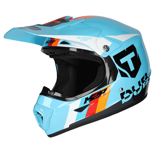 M2R Xyouth Motorcycle Helmet Tdub PC -2 Teal/Large