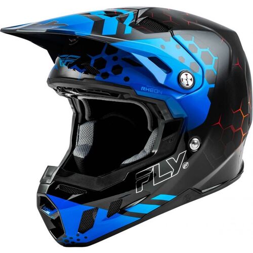 Fly Formula Cc Motorcycle Helmet Tektonic Black Blue Red/Sm
