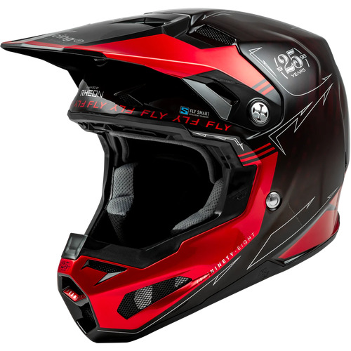 Fly Formula S Carbon Motorcycle Helmet Legacy Red.Carbon Black/Sm