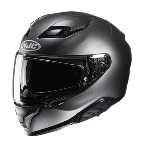 HJC F71 Motorcycle Helmet Semi-Flat Titanium/Small