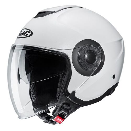 HJC I40N Motorcycle Helmet Semi-Flat Pearl White/Extra Small (I40N)