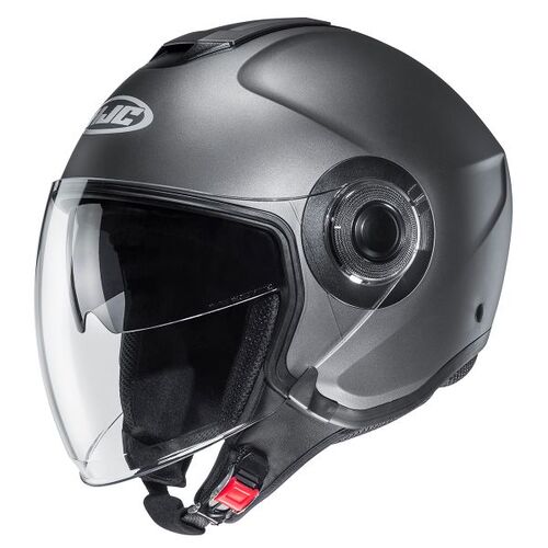 HJC I40N Motorcycle Helmet Semi-Flat Titanium/Small (I40N)