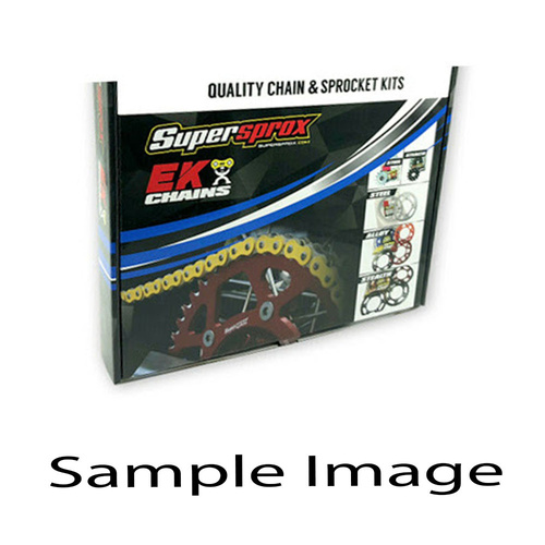 EK Chain and SuperSprox Sprocket Kit For TRIUMPH 660 STREET TRIPLE LAMS 14-18