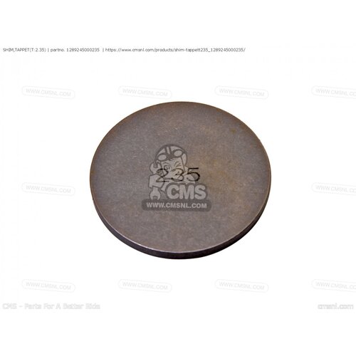 Suzuki Motorcycle Shim, Tappet 2.35Mm