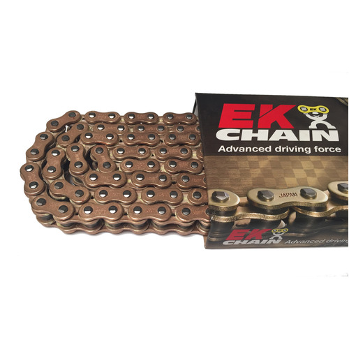 EK Motorcycle  525 QX-Ring Gold Chain 124L